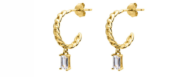 Pendientes Gota Blanca - Mezea by Brelery